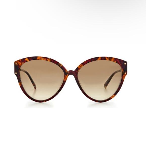 MISSONI 59mm Cat Eye Sunglasses Havana Pattern Brown Gradient NEW - Picture 1 of 13